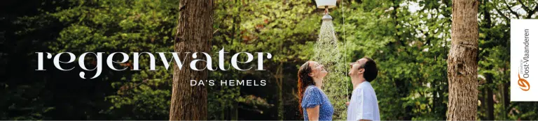 Regenwater, da's hemels, campagne Oost-Vlaanderen